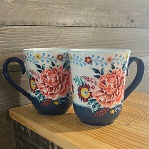 Pioneer Woman Floral Mugs Set of 2